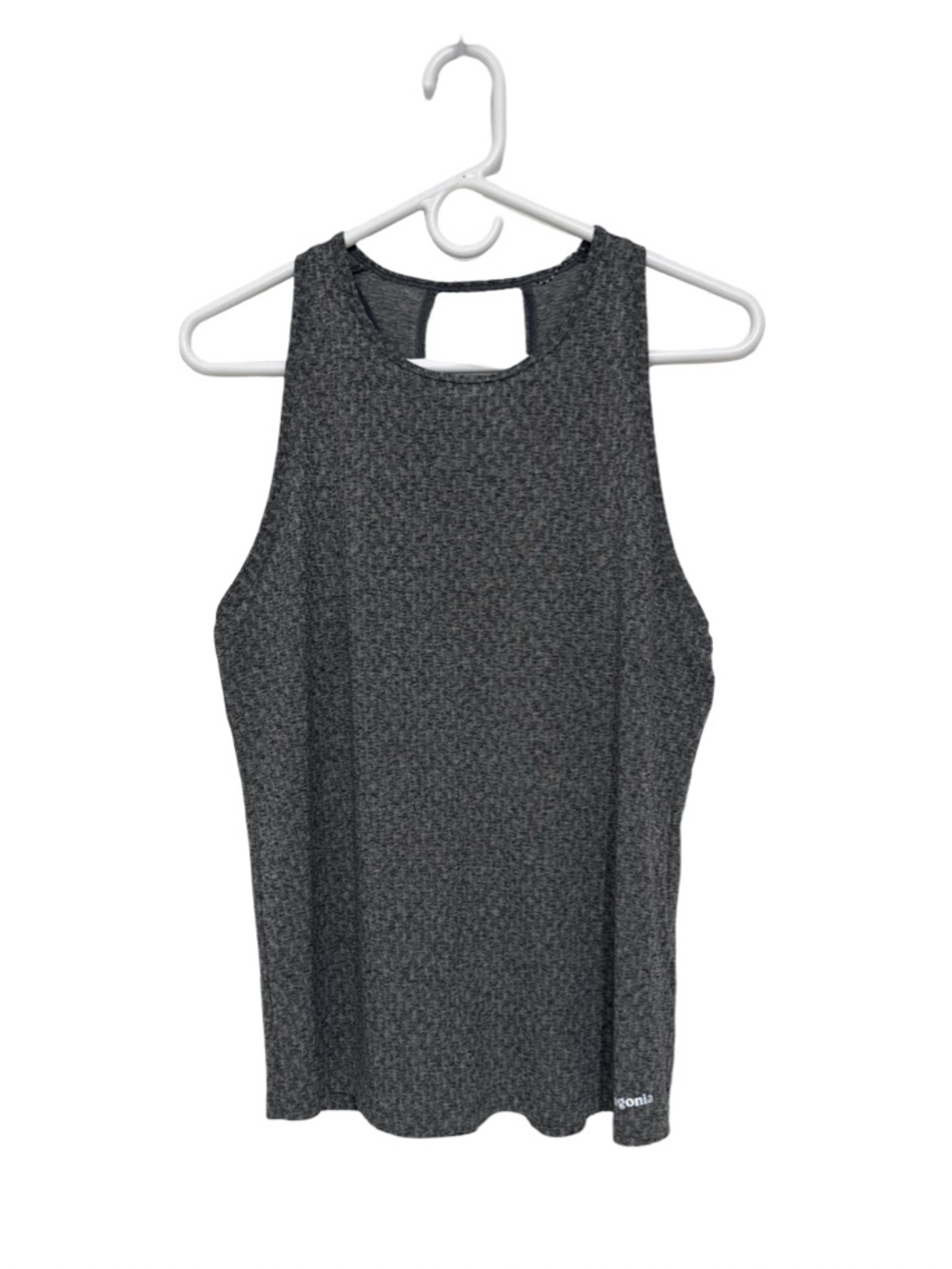 Patagonia Women's Gray Textured Racerback Tank Top Medium